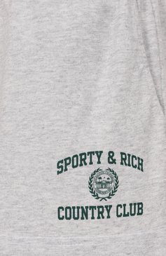 Хлопковые шорты SPORTY AND RICH, арт. SH037606218GY03, фото 6