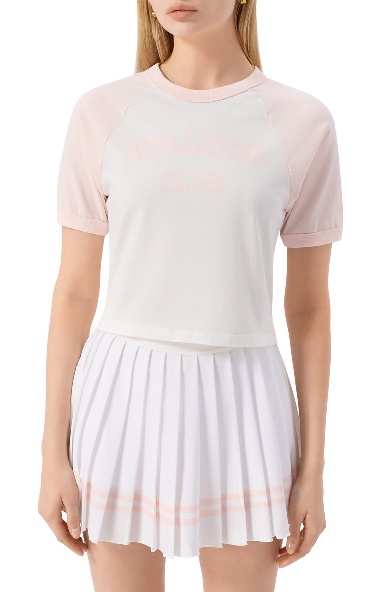 Хлопковая футболка SPORTY AND RICH, арт. T0084620010WH55, фото 1