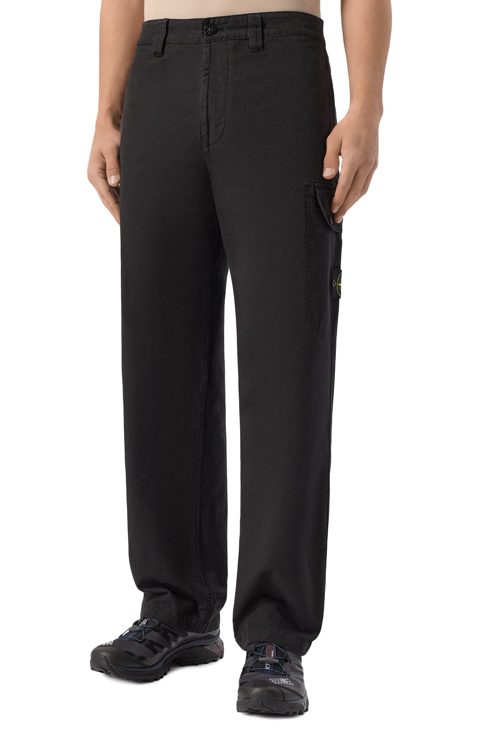 Хлопковые брюки-карго STONE ISLAND, арт. K2S153100011/S0211, фото 3