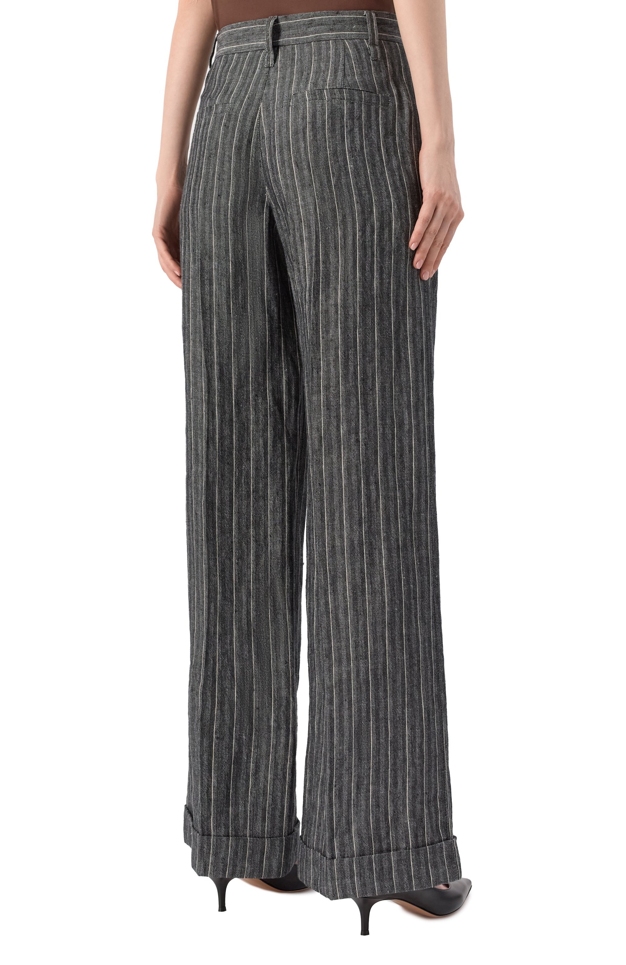 Льняные брюки BRUNELLO CUCINELLI, арт. MH542P8492, фото 4