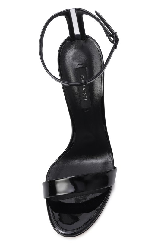 Лакированные босоножки Blade Marta 100 Casadei 1L165W100M/C2327 Чёрный  1L165W100M/C2327 Фото 6