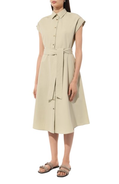 Хлопковое платье KITON, арт. D55375K0972C, фото 3