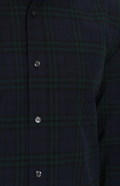 Хлопковая рубашка в клетку BURBERRY, арт. 4066393, фото 5