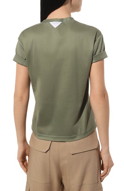 Хлопковая футболка KITON, арт. D55426H08051, фото 4