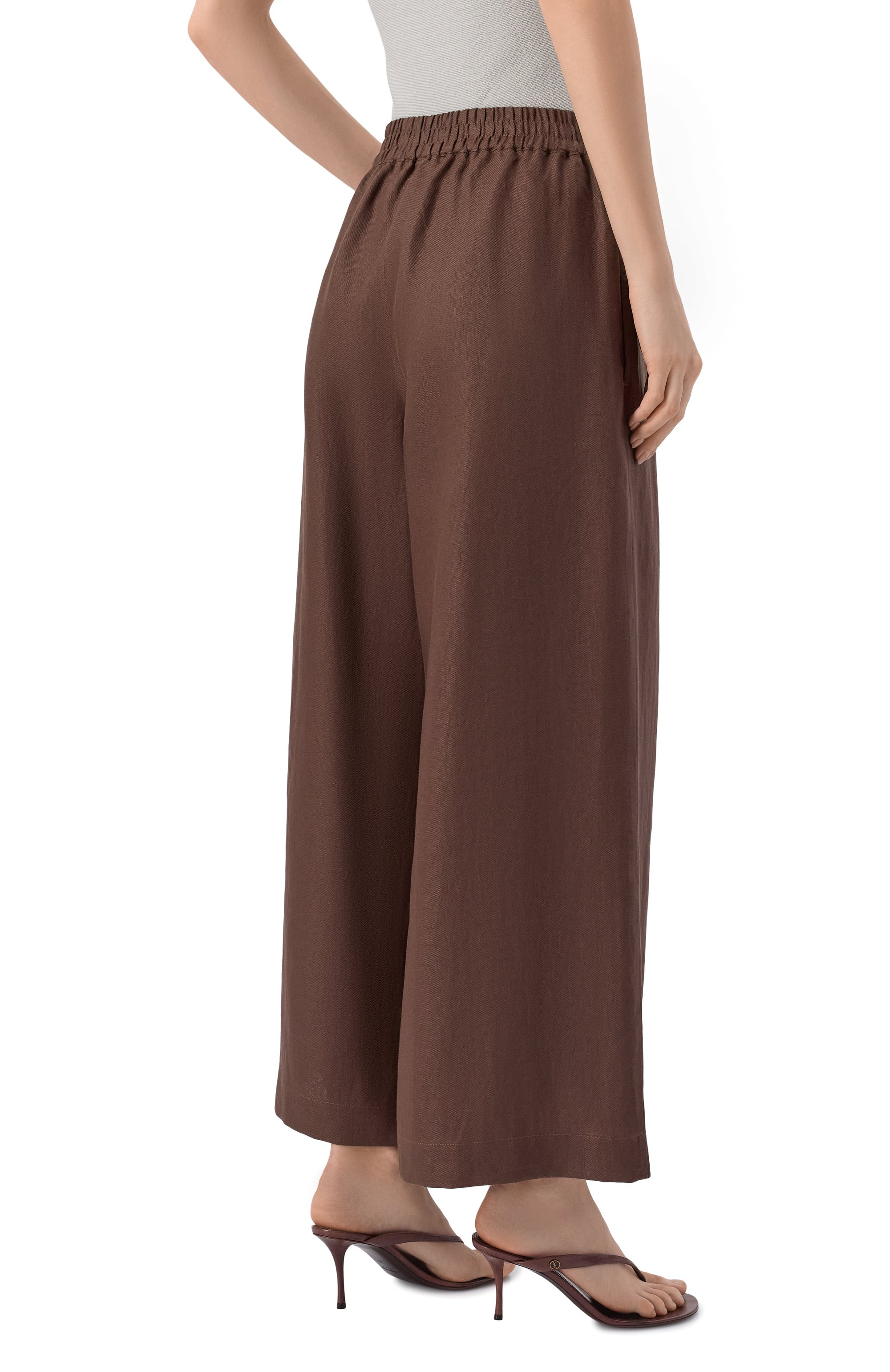Льняные брюки WEEKEND MAX MARA, арт. WKDFELIN0, фото 4