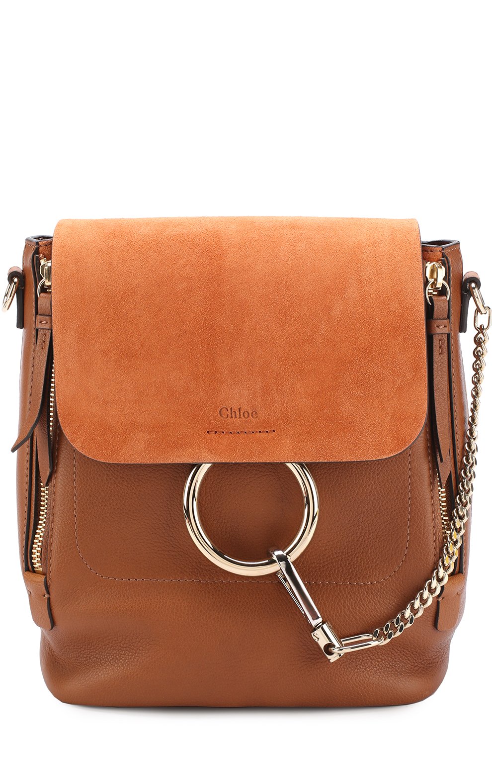 Рюкзак faye CHLOÉ светло-коричневого цвета по цене 199500 руб., арт. CHC17AS233HEU25M, фото 1 Рюкзак faye CHLOÉ, арт. CHC17AS233HEU25M, фото 1