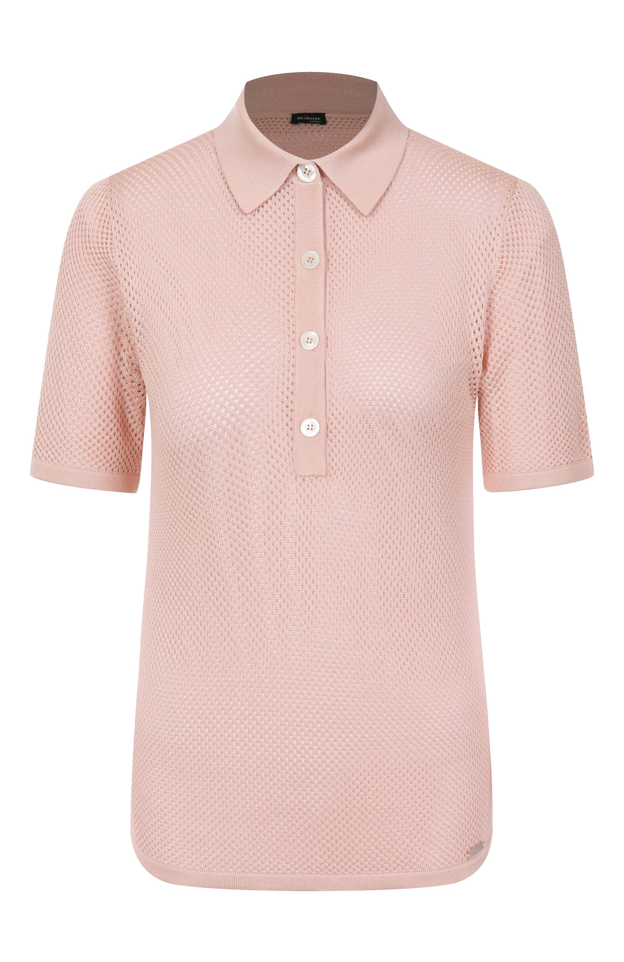 Шелковое поло KITON, арт. D5571412437, фото 1