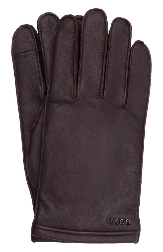 Кожаные перчатки BOSS 50526680 Коричневый 50526680