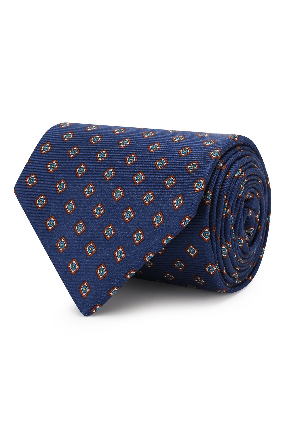Шелковый галстук KITON синего цвета по цене 31300 руб., арт. UCRVKLC08F16, фото 1 Шелковый галстук KITON, арт. UCRVKLC08F16, фото 1