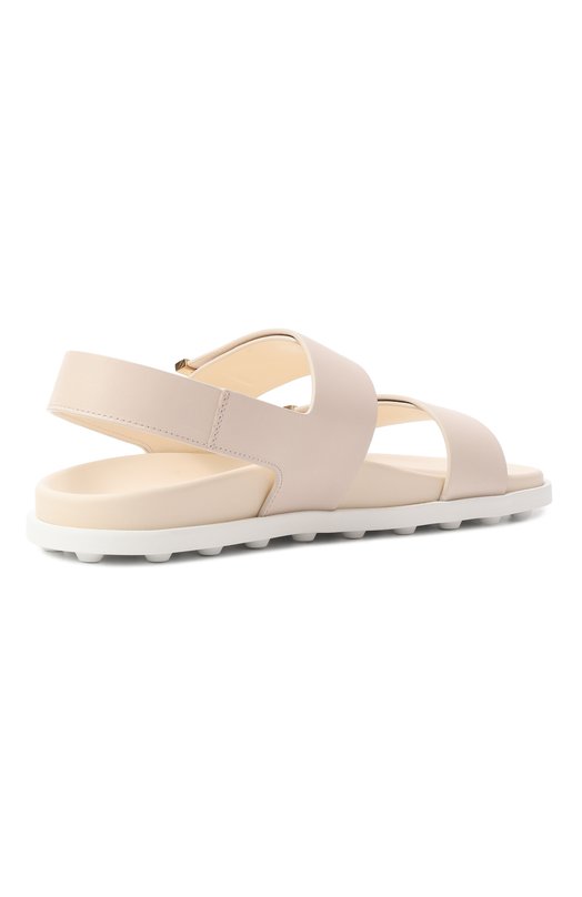 Кожаные сандалии Tod’s XXW68K0JE60N6M Кремовый  XXW68K0JE60N6M Фото 5