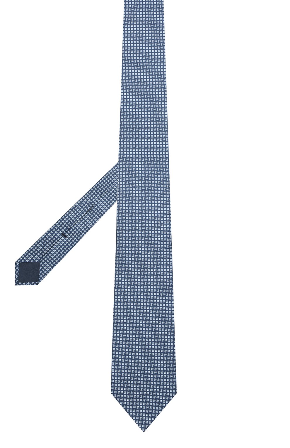 Шелковый галстук CORNELIANI голубого цвета по цене 17350 руб., арт. 87U390-1120332/00, фото 2 Шелковый галстук CORNELIANI, арт. 87U390-1120332/00, фото 2