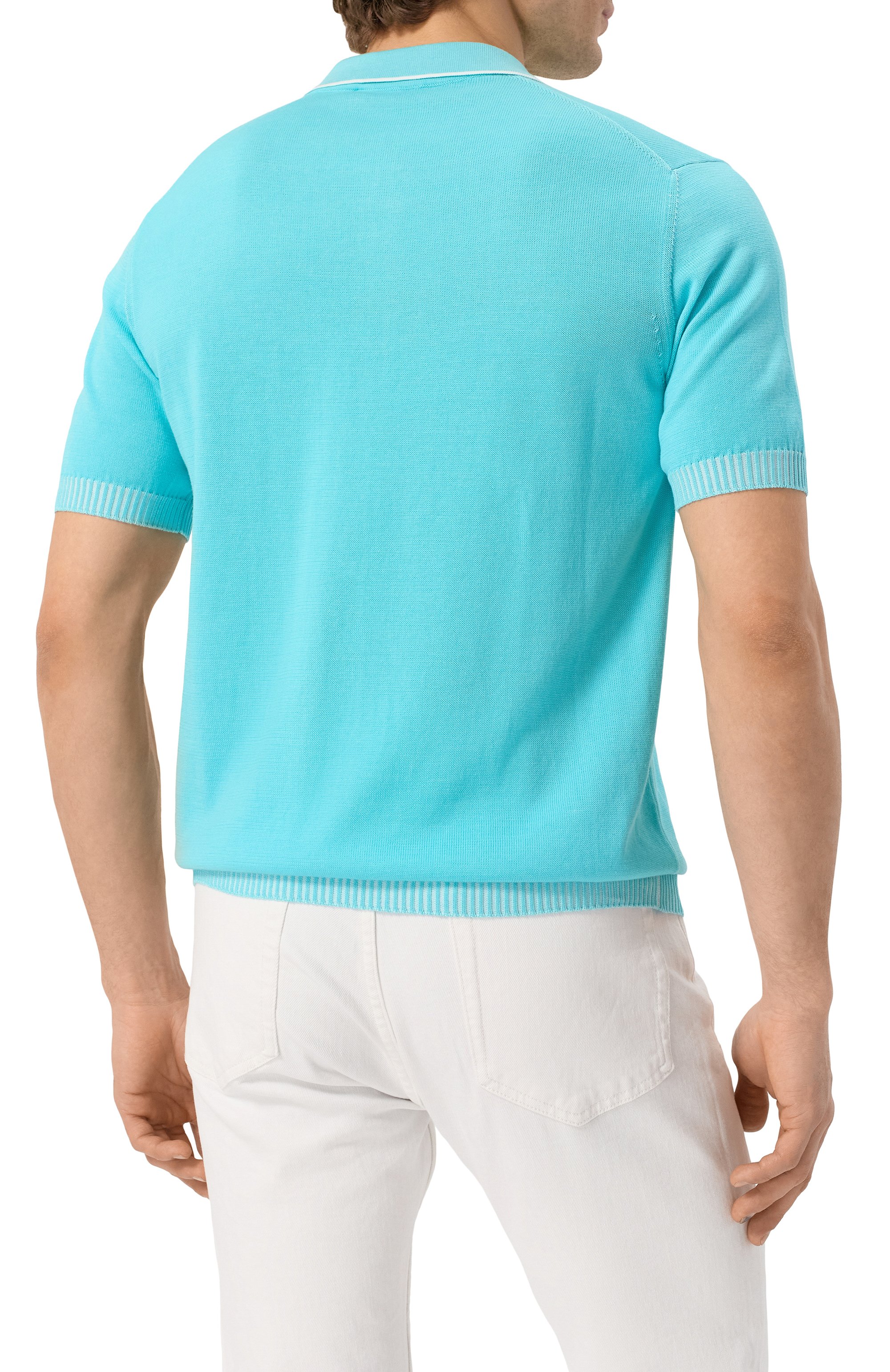 Хлопковое поло MOORER, арт. AD0LF0, фото 4