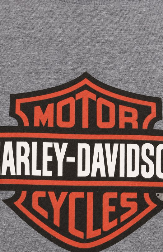 Хлопковая футболка Harley-Davidson 99079-24VM Серый  99079-24VM Фото 6