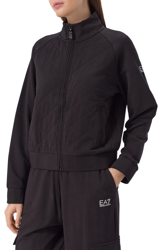 Хлопковый костюм EA7 7W000669/AF13135 Чёрный  7W000669/AF13135 Фото 2