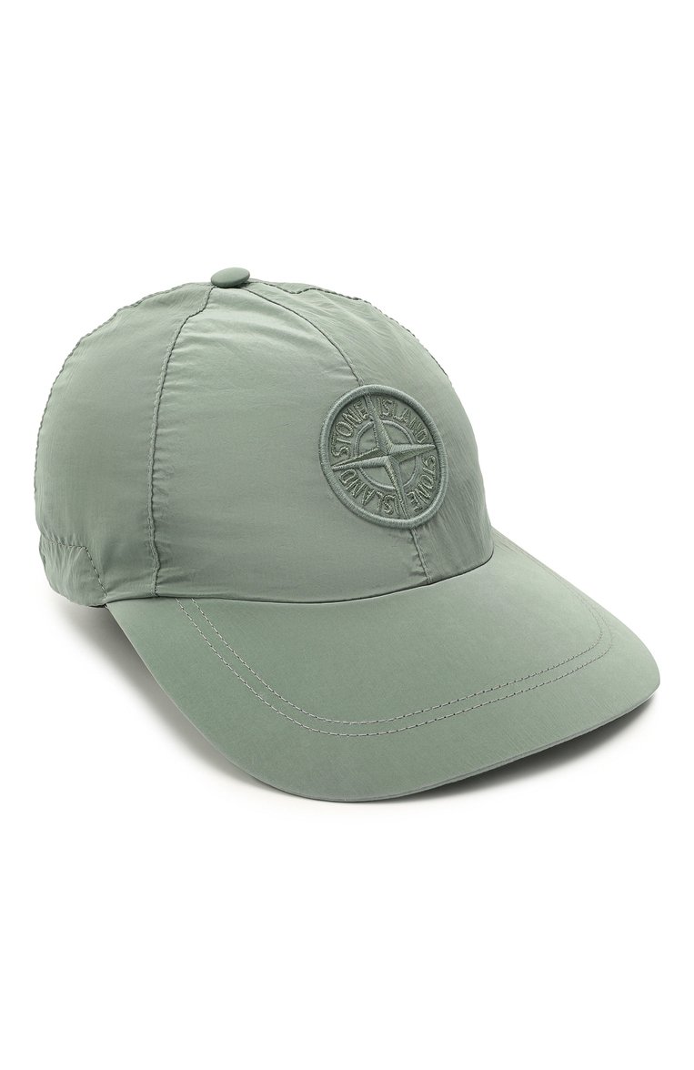 Мужская бейсболка STONE ISLAND светло-зеленого цвета, арт. 741599576 | Фото 1 (Материал: Синтетический материал, Текстиль; Нос: Не проставлено)