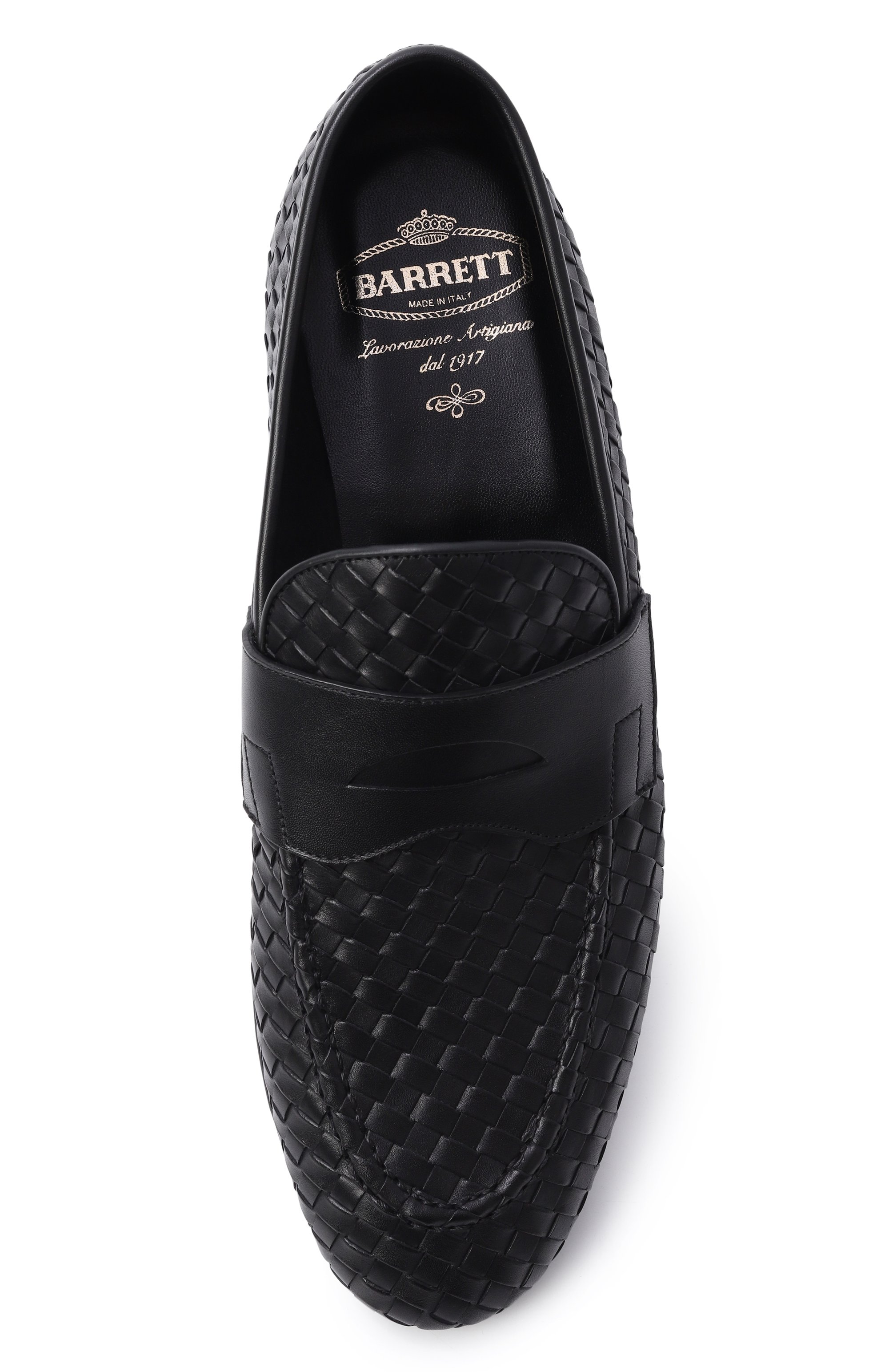 Кожаные пенни-лоферы BARRETT черного цвета по цене 75700 руб., арт. 231U040.3/INT.PASAD0 8 MM, фото 5 Кожаные пенни-лоферы BARRETT, арт. 231U040.3/INT.PASAD0 8 MM, фото 5