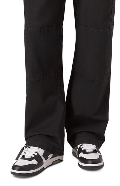 Кожаные кеды out of office OFF-WHITE, арт. 0MIA189C99LEA007, фото 3