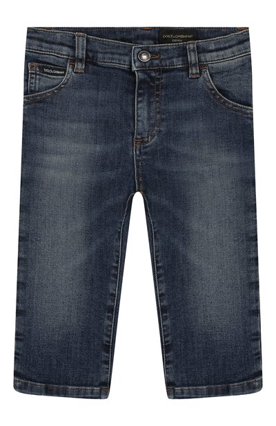 Джинсы DOLCE & GABBANA синего цвета по цене 19950 руб., арт. L11F98/LD725, фото 1 Джинсы DOLCE & GABBANA, арт. L11F98/LD725, фото 1