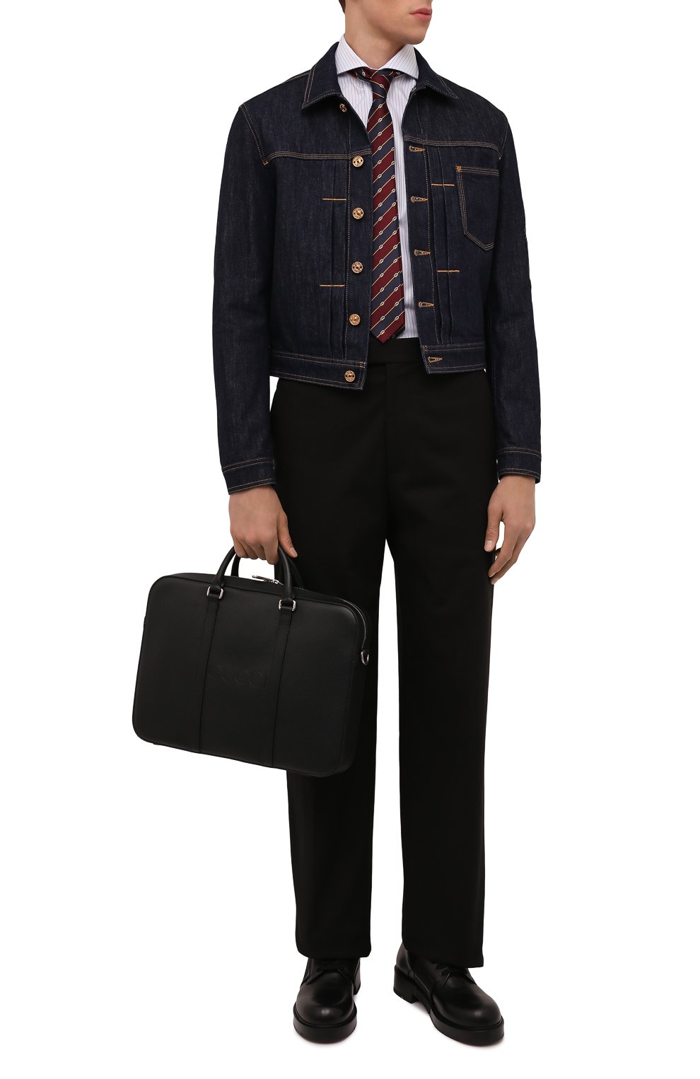 Кожаная сумка для ноутбука GUCCI, арт. 674174/0E8JN, фото 3