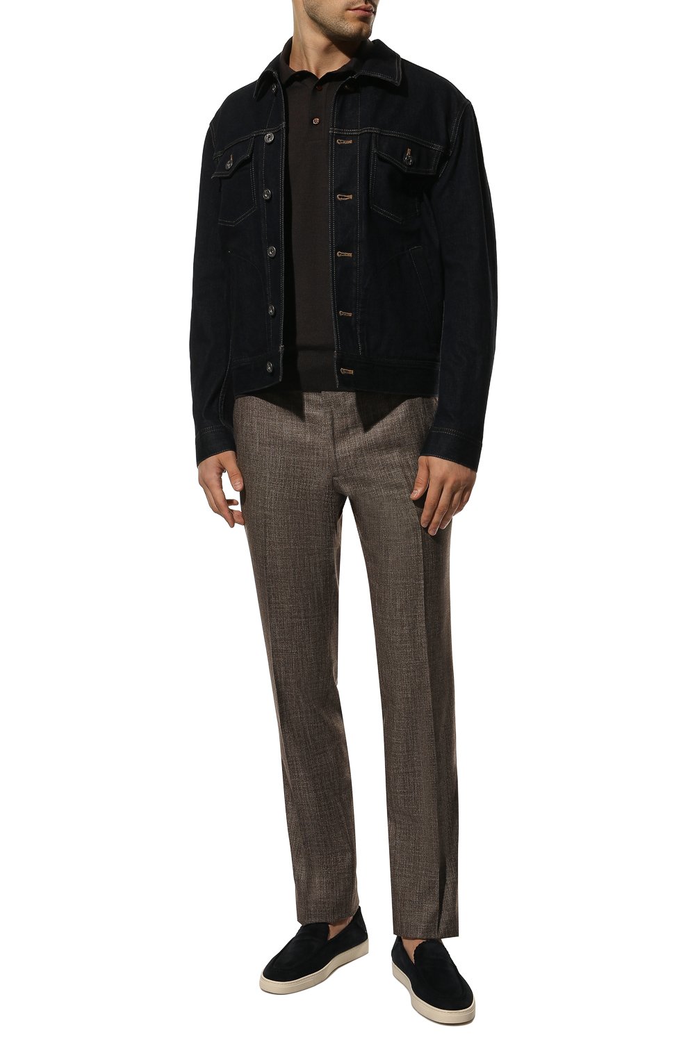 Брюки из шерсти и хлопка STEFANO RICCI, арт. *M5T022T003/BI25HC, фото 2