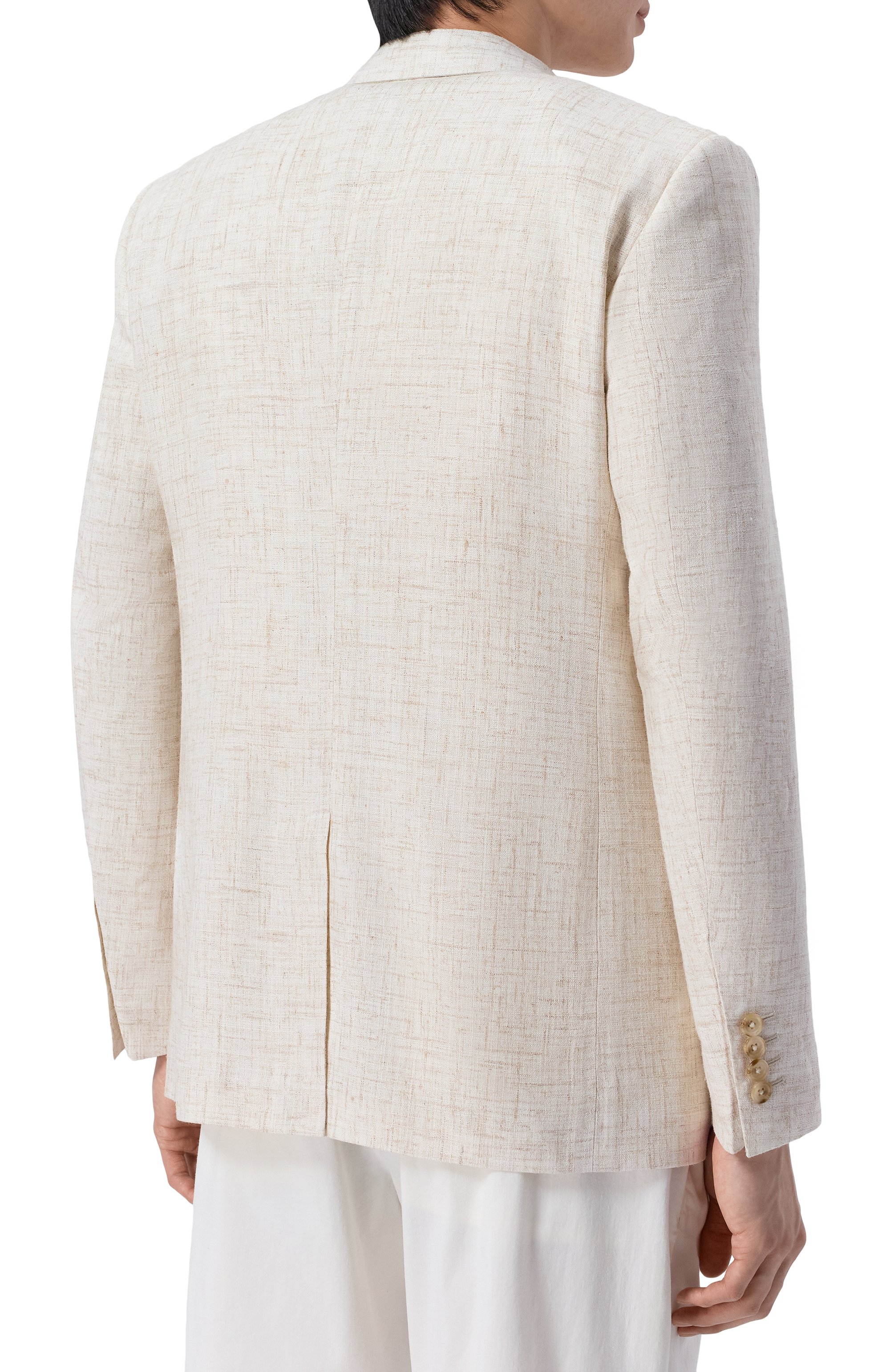 Пиджак из вискозы и льна DOLCE & GABBANA, арт. G2WJ6T/HUMWB, фото 4