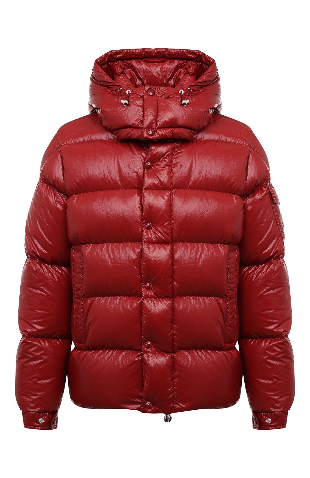 Пуховик maya 70 MONCLER красного цвета по цене 154500 руб., арт. 1A002-56-5969T, фото 1 Пуховик maya 70 MONCLER, арт. 1A002-56-5969T, фото 1