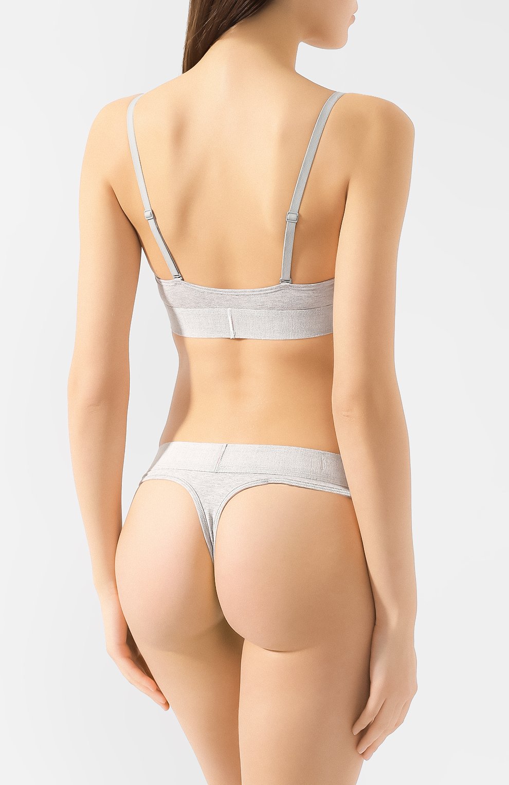 Хлопковый бюстгальтер CALVIN KLEIN серого цвета по цене 2655 руб., арт. QF4919E, фото 3 Хлопковый бюстгальтер CALVIN KLEIN, арт. QF4919E, фото 3