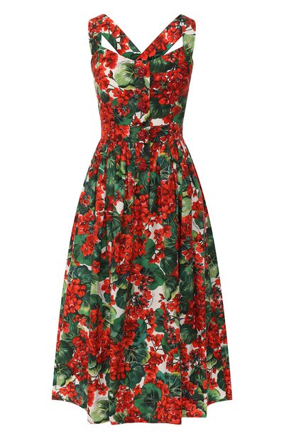 Женское хлопковое платье DOLCE & GABBANA, арт. F6C8JZ/HS5CL