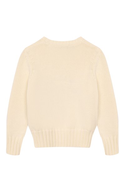 Хлопковый пуловер SPORTY AND RICH кремового цвета по цене 21800 руб., арт. WS09375412WH37, фото 2 Хлопковый пуловер SPORTY AND RICH, арт. WS09375412WH37, фото 2