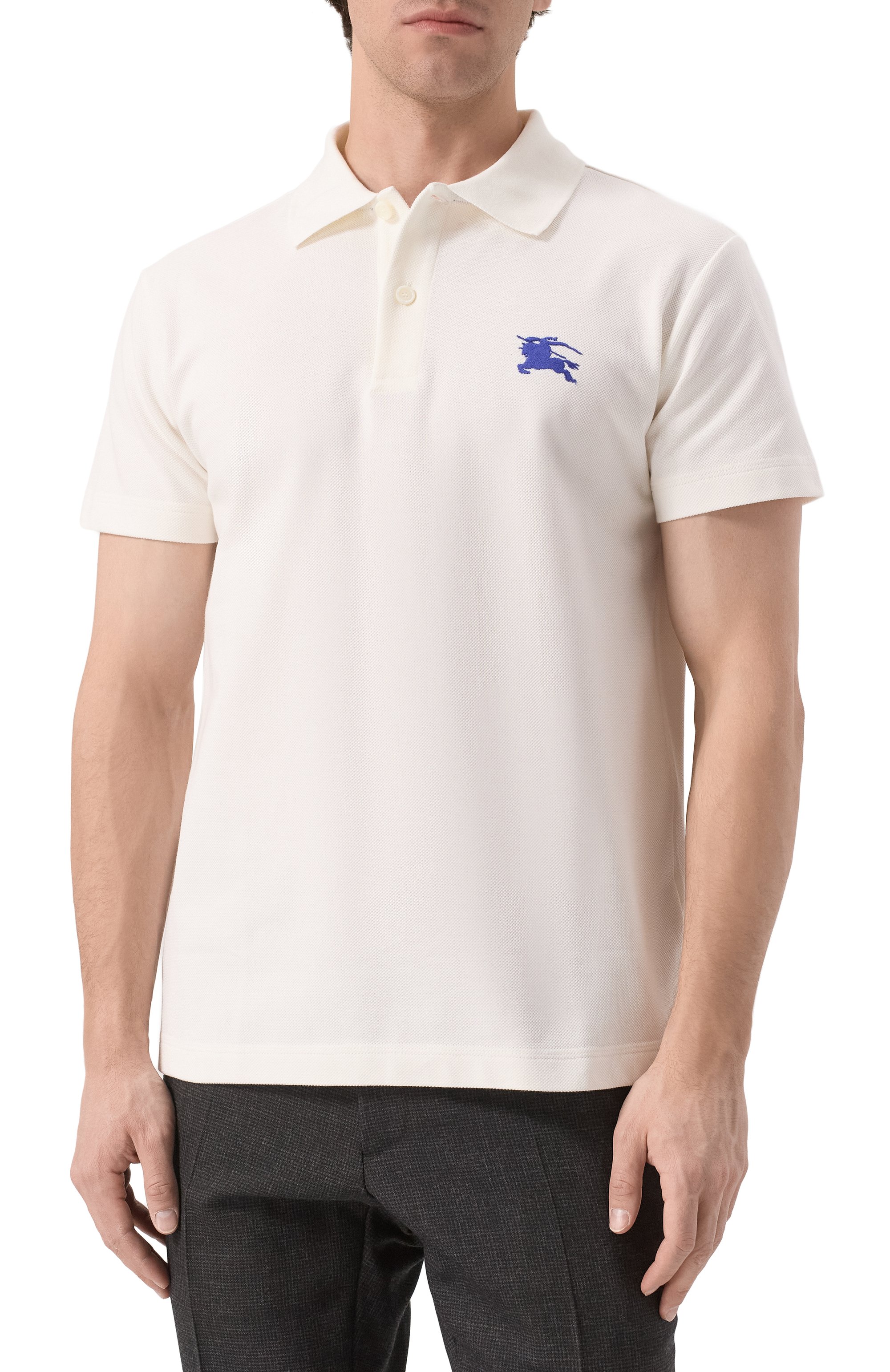 Хлопковое поло BURBERRY, арт. 8107451, фото 3