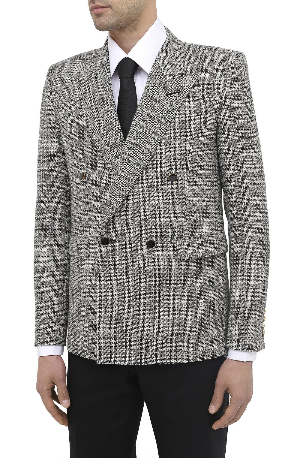 Шерстяной пиджак SAINT LAURENT, арт. 630750/Y1B10, фото 4