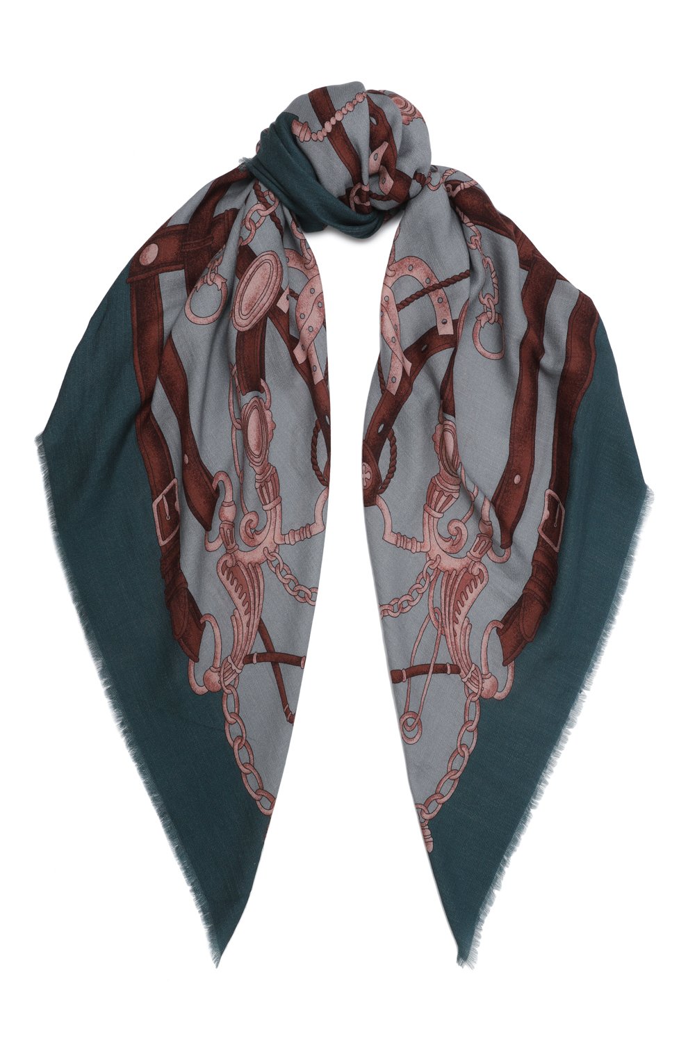 Платок из кашемира и шелка COLOMBO тёмно-голубого цвета по цене 115000 руб., арт. S96/2501-U-BG, фото 1 Платок из кашемира и шелка COLOMBO, арт. S96/2501-U-BG, фото 1