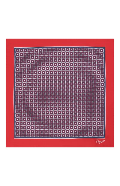 Шелковый платок ZEGNA красного цвета по цене 11350 руб., арт. Z2J03A/39A, фото 3 Шелковый платок ZEGNA, арт. Z2J03A/39A, фото 3