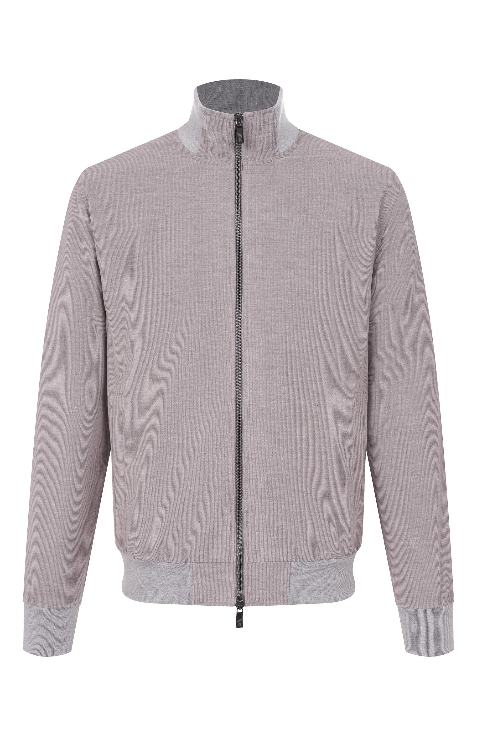 Вельветовая толстовка CAPOBIANCO бежевого цвета по цене 110000 руб., арт. 19M451.MR00./58, фото 1 Вельветовая толстовка CAPOBIANCO, арт. 19M451.MR00./58, фото 1