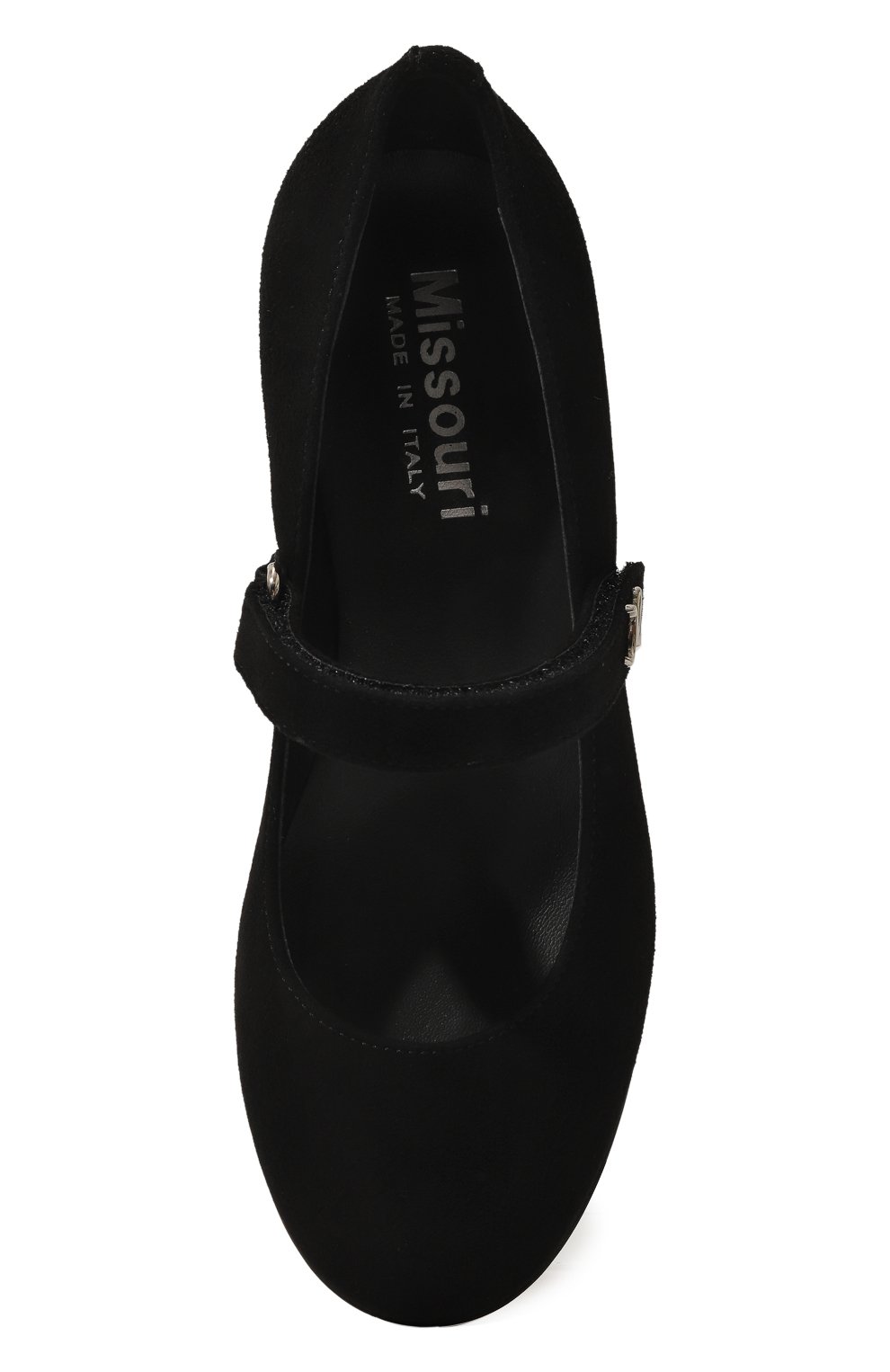 Замшевые туфли MISSOURI черного цвета по цене 26000 руб., арт. 78089M/31-34, фото 4 Замшевые туфли MISSOURI, арт. 78089M/31-34, фото 4