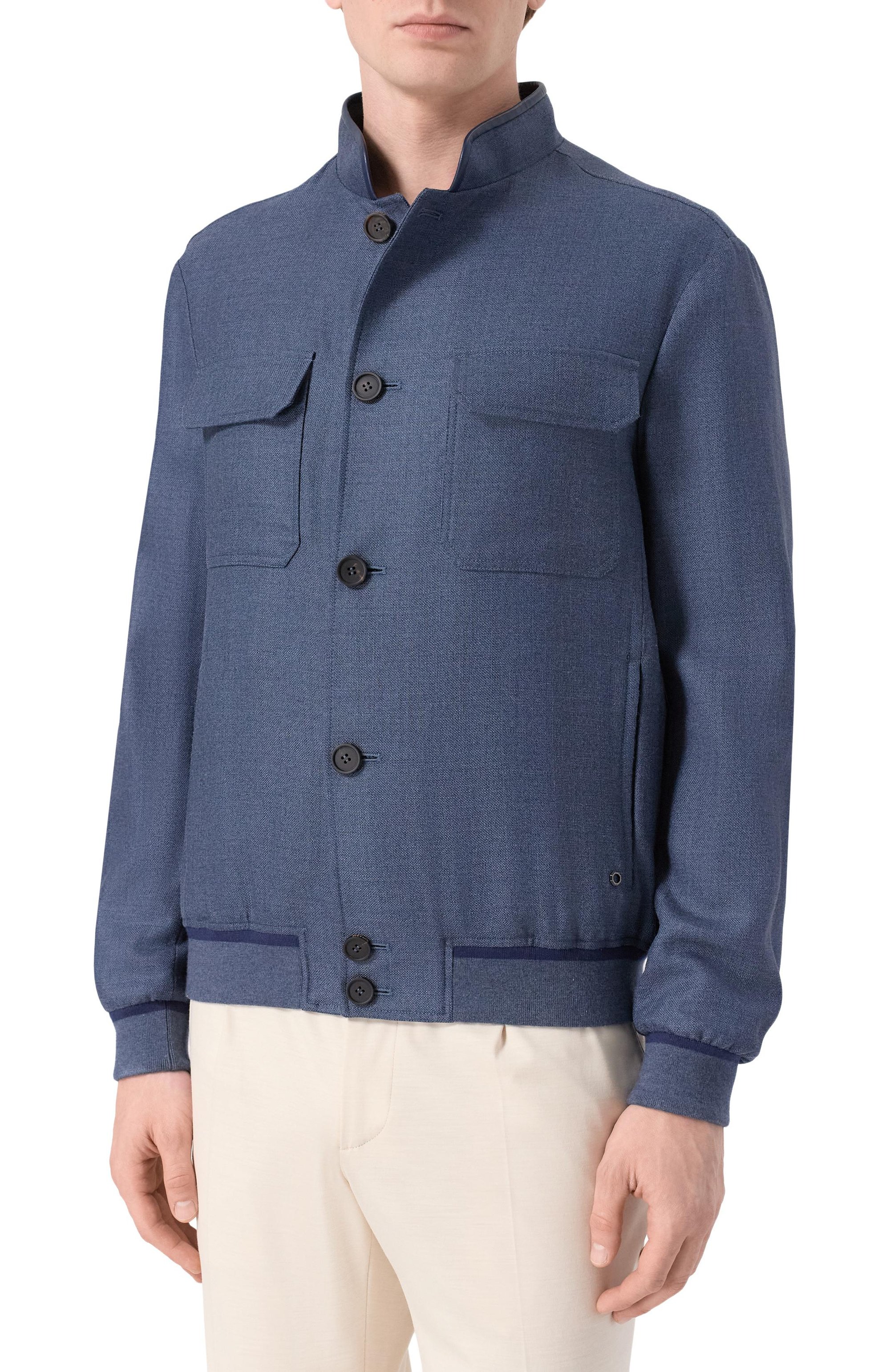 Бомбер из шелка и шерсти STEFANO RICCI, арт. M7J6100110/KL003U_001, фото 3