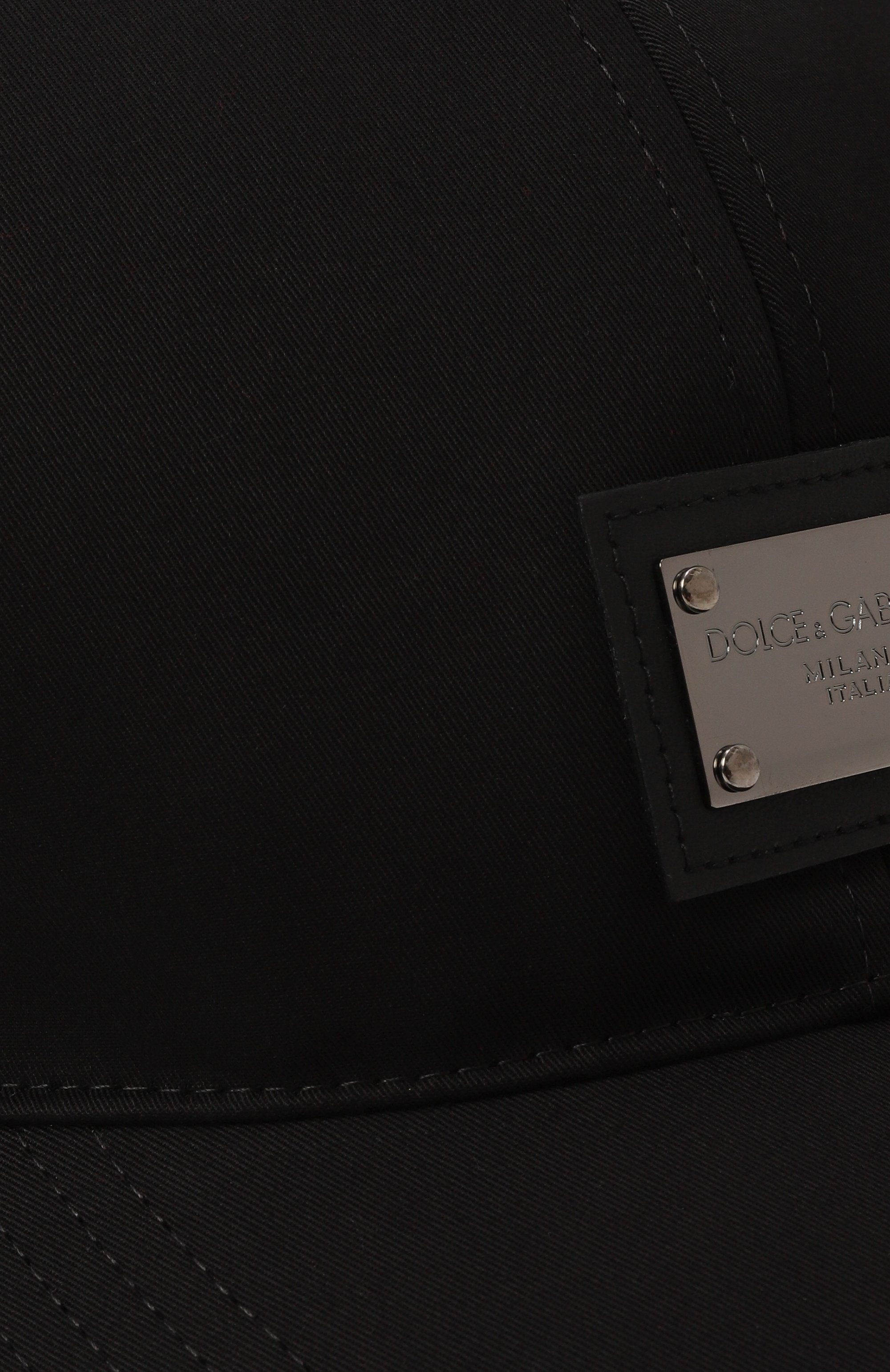 Хлопковая бейсболка DOLCE & GABBANA черного цвета по цене 37700 руб., арт. GH590A/GF421, фото 4 Хлопковая бейсболка DOLCE & GABBANA, арт. GH590A/GF421, фото 4