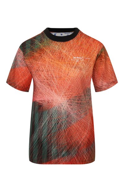 Женская хлопковая футболка OFF-WHITE, арт. 0WAA049S20JER0072000