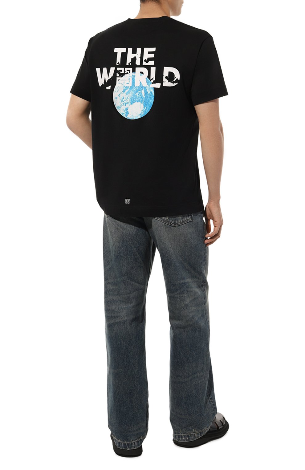 Хлопковая футболка GIVENCHY, арт. BM716R/3YFJ, фото 2