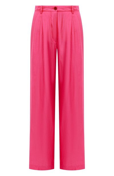 Женские брюки из шелка и хлопка DRIES VAN NOTEN, арт. 221-010953-4170