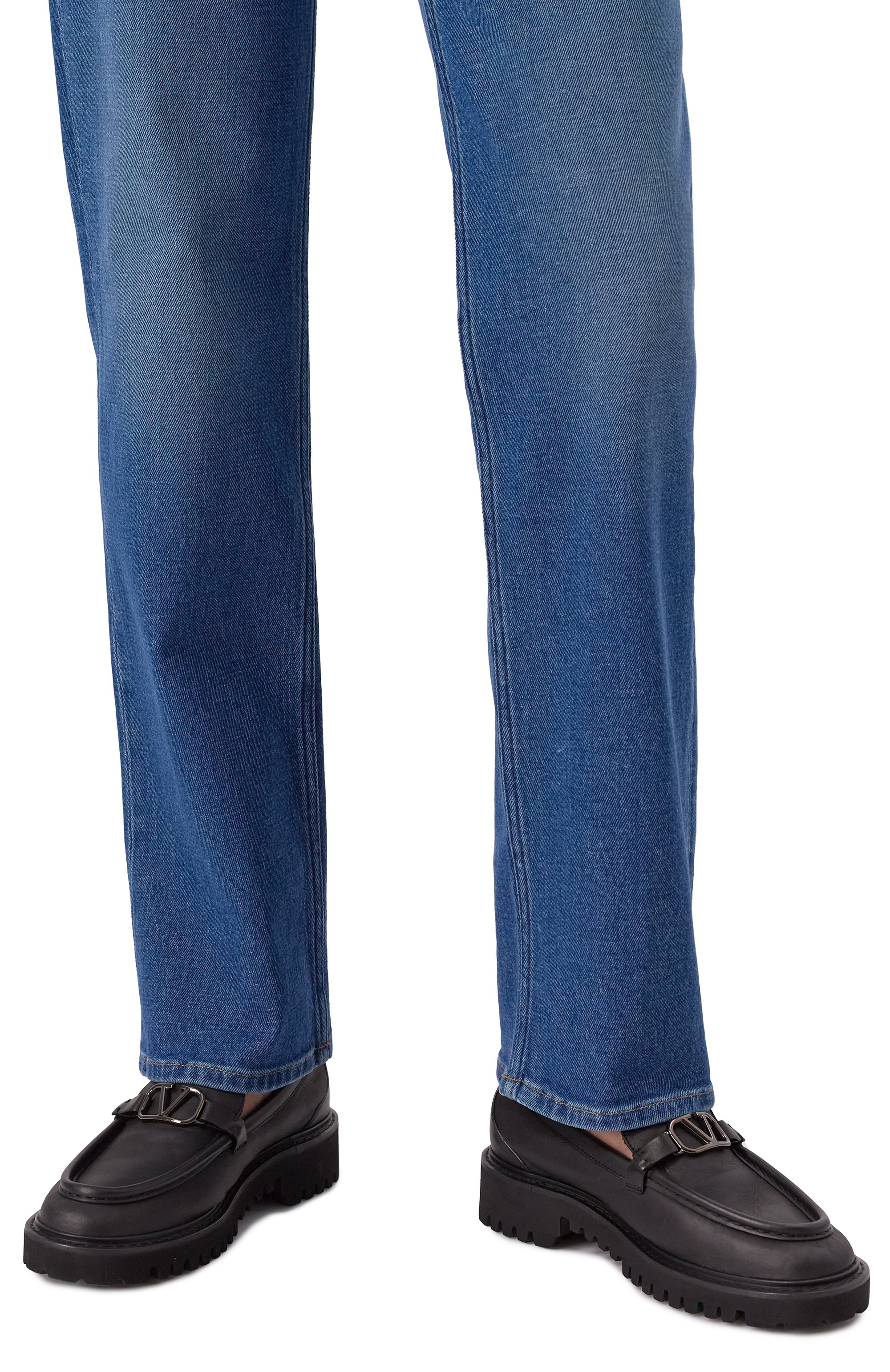 Кожаные лоферы vlogo signature VALENTINO, арт. 5W0S0EU0/ZIJ, фото 3