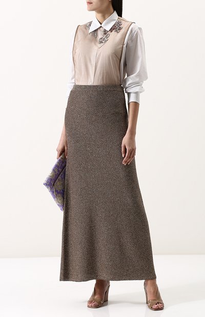 Расклешенная юбка-макси из вискозы DRIES VAN NOTEN, арт. 181-11286-5721, фото 2