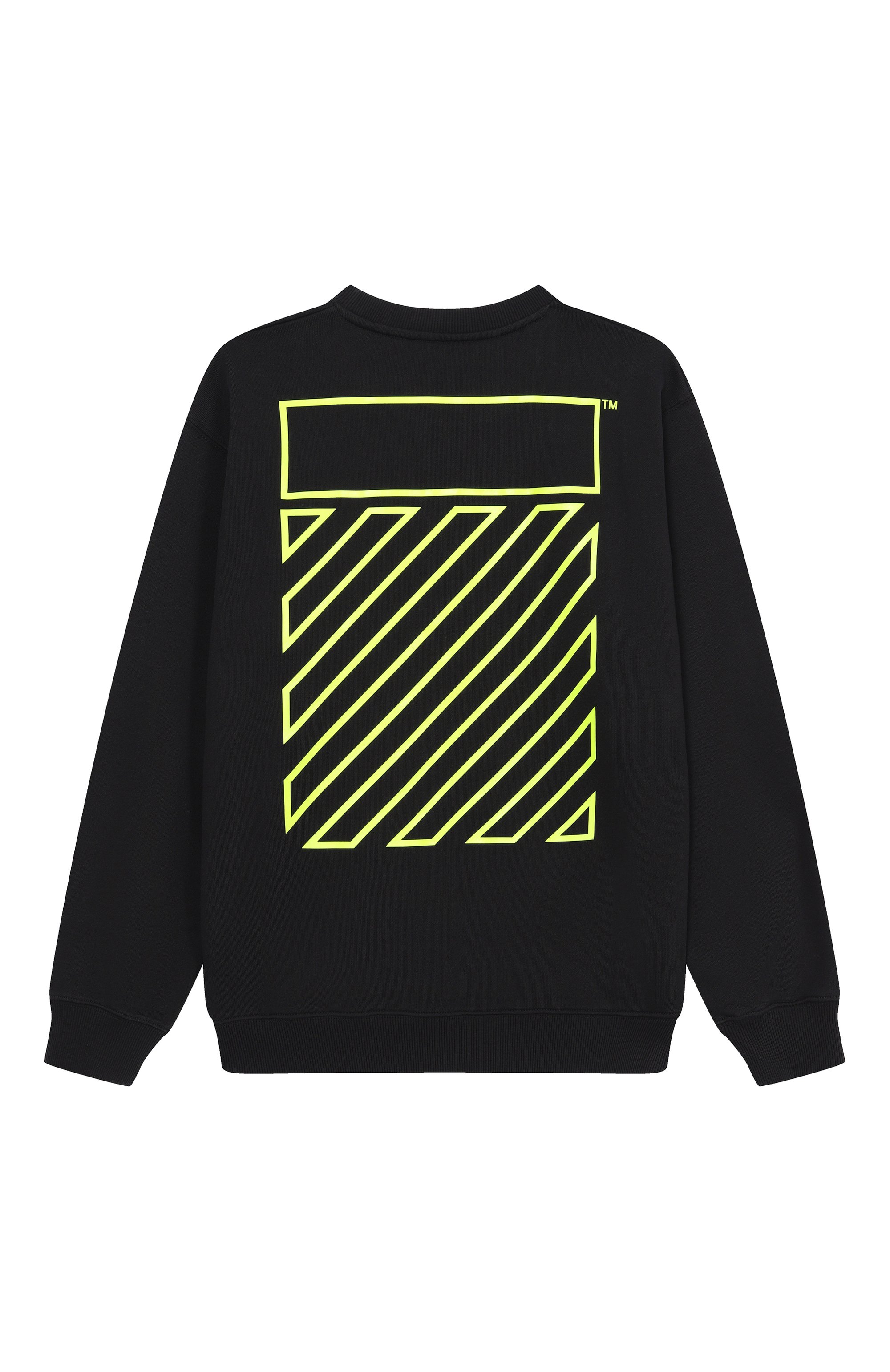Хлопковый свитшот OFF-WHITE черного цвета по цене 23650 руб., арт. 0BBA001S26FLE003_001, фото 2 Хлопковый свитшот OFF-WHITE, арт. 0BBA001S26FLE003_001, фото 2