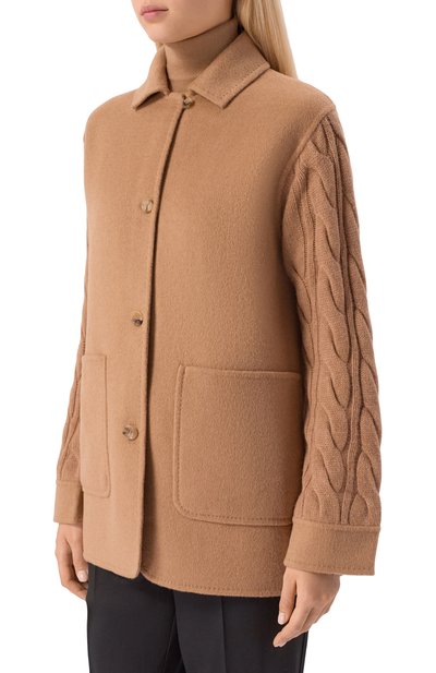 Шерстяное полупальто MAX MARA, арт. TACC0, фото 3