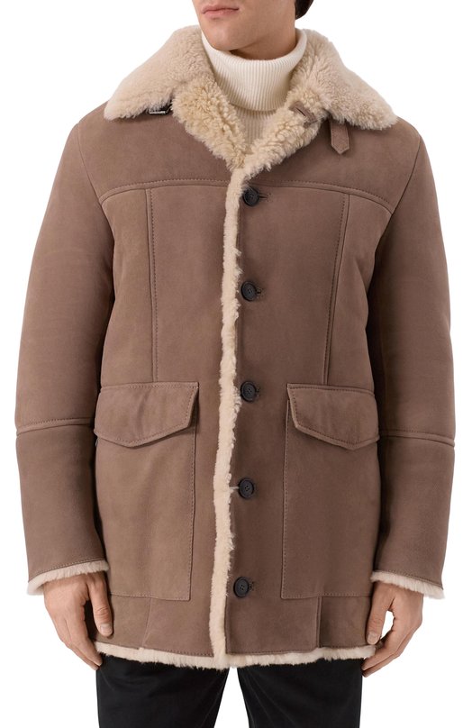 Дубленка из овчины MVST M25.1MM.0004/BIG SIZE/PELLULUNG0 Бежевый  M25.1MM.0004/BIG SIZE/PELLULUNG0 Фото 3