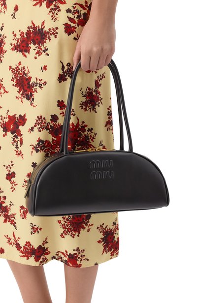 Сумка beau medium MIU MIU черного цвета по цене 416000 руб., арт. 5BB193/2CRW, фото 2 Сумка beau medium MIU MIU, арт. 5BB193/2CRW, фото 2