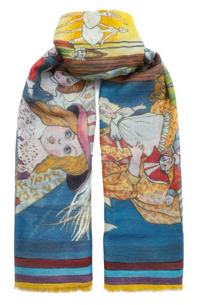 Женская шаль щелкунчик из кашемира и шерсти GOURJI, арт. 91264655/41114