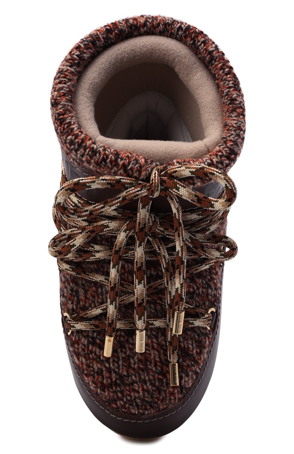 Комбинированные сапоги chloé x moon boot  CHLOÉ, арт. CHC21W534W0, фото 6