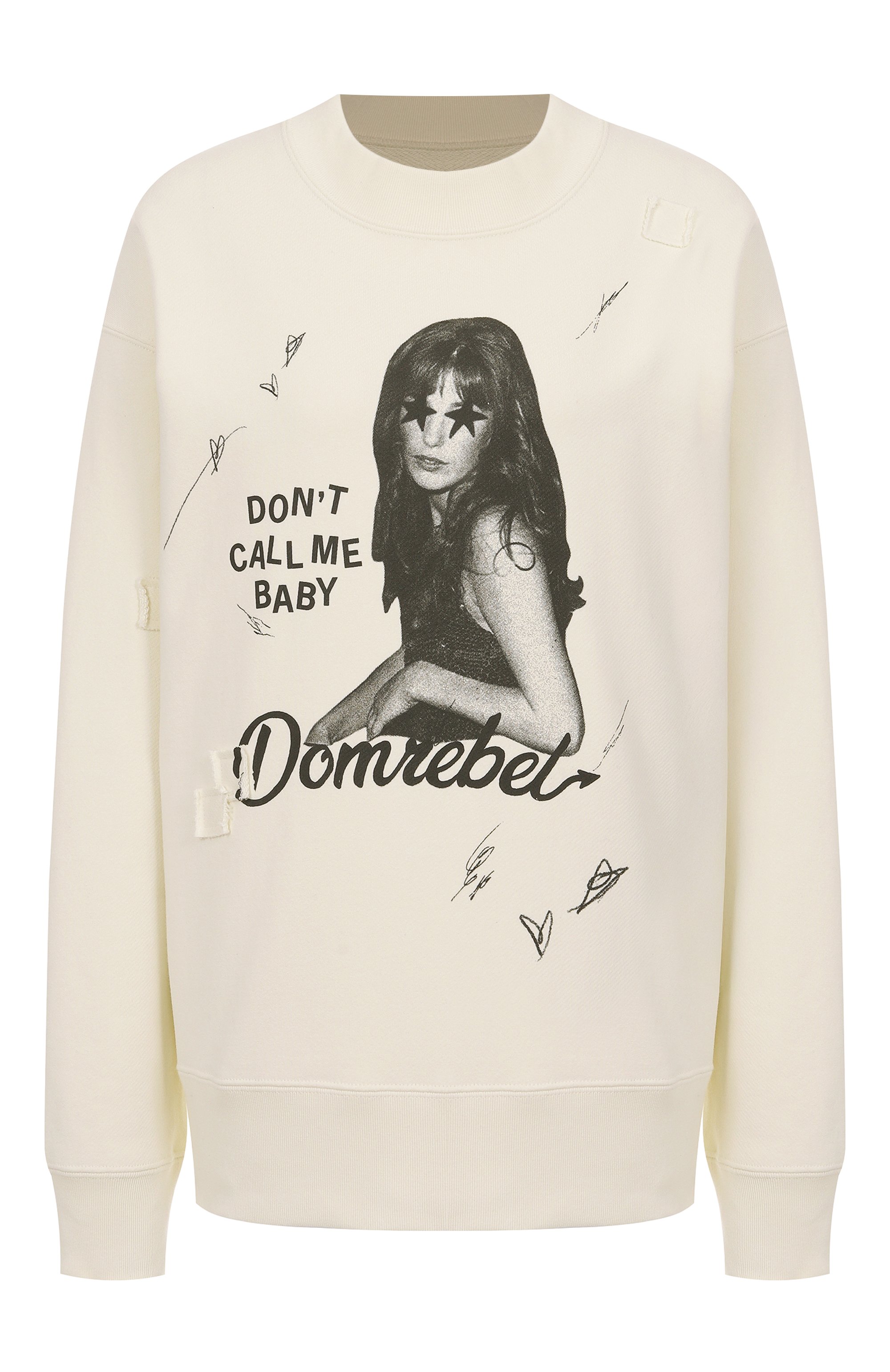Хлопковый свитшот DOMREBEL, арт. CALL ME SWEATSHIRT, фото 1