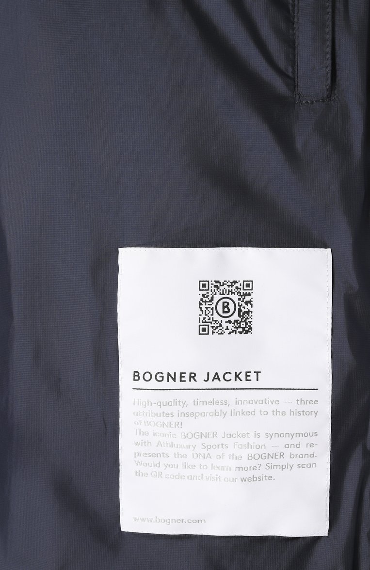 Мужская пуховая куртка BOGNER темно-синего цвета, арт. 38069398 | Фото 7 (Материал подклада: Синтетический материал; Материал утеплителя: Пух и перо; Драгоценные камни: Проставлено; Длина (верхняя одежда): Короткие; Рукава: Длинные; Материал сплава: Проставлено; Стили: Кэжуэл; Мужское Кросс-КТ: Куртка-пуховая; Материал внешний: Синтетический материал; Кросс-КТ: Утепленные)